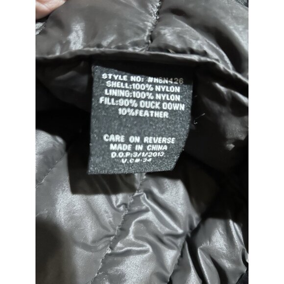 Hawke & Co Down Puffer Vest Men L Black Duck Full Zip Packable Performance Sport - Picture 4 of 4